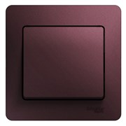 Glossa баклажановый выключатель 1-клавишный сх.1, 10AX (в сборе) GSL001112 Glossa баклажановый выключатель 1-клавишный сх.1, 10AX (в сборе) GSL001112