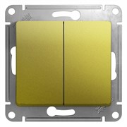 Glossa фисташковый переключатель 2-клавишный, сх.6,10AX GSL001065 Glossa фисташковый переключатель 2-клавишный, сх.6,10AX GSL001065