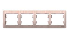 Systeme Electric Glossa Сосна Рамка 4-ая, горизонтальная GSL001504 Systeme Electric Glossa Сосна Рамка 4-ая, горизонтальная GSL001504