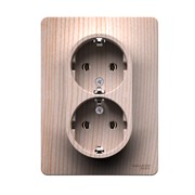 Systeme Electric Glossa РОЗЕТКА двойная с заземлением, 16А, в сборе, СОСНА GSL001524 Systeme Electric Glossa РОЗЕТКА двойная с заземлением, 16А, в сборе, СОСНА GSL001524