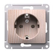 Systeme Electric Glossa Сосна Розетка с заземлением, 16А, механизм GSL001543 Systeme Electric Glossa Сосна Розетка с заземлением, 16А, механизм GSL001543
