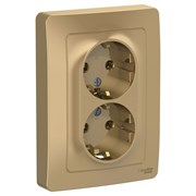 Blanca внутренняя титан розетка 2-ая с заземлением, без шторок, 16А, 250В BLNRS001024 Blanca внутренняя титан розетка 2-ая с заземлением, без шторок, 16А, 250В BLNRS001024