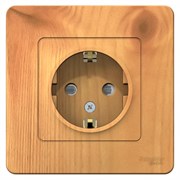 Blanca внутренняя ясень розетка с заземлением, со шторками, 16А, 250В BLNRS001115 Blanca внутренняя ясень розетка с заземлением, со шторками, 16А, 250В BLNRS001115