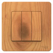 Blanca внутренняя ясень выключатель 3-клавишный, 10А, 250B BLNVS100505 Blanca внутренняя ясень выключатель 3-клавишный, 10А, 250B BLNVS100505