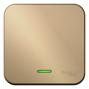 Blanca наружняя титан выключатель 1-клавишный с подсветкой, 10А, 250B BLNVA101104