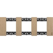 BTicino Living now Дуб рамка немецкий стандарт 3 поста (2+2+2 мод) KA4802M3LM