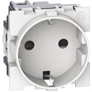 BTicino Living now белый розетка немецкого стандарта 2К+З 16А винт клеммы 2 мод KW4141