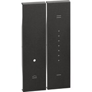 BTicino Living now чёрный лицевая панель для кнопочного светорегулятора 2 мод KG19