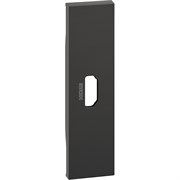 BTicino Living now чёрный лицевая панель для розетки HDMI 1 мод KG14