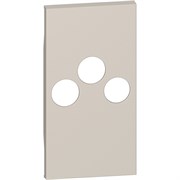 BTicino Living now песочный лицевая панель для розеток TV-R-SAT 2 мод KM26M2