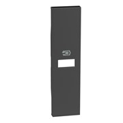 BTicino Living now чёрный лицевая панель для зарядных устройств USB 1 мод, горизонт.отверстие BT-KG11C
