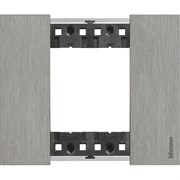 BTicino Living now Сталь рамка немецкий стандарт 2 мод KA4802ZG