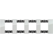 BTicino Living now Небо рамка немецкий стандарт 4 поста (2+2+2+2 мод) KA4802M4DA