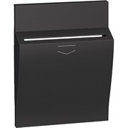 BTicino Living now чёрный лицевая панель для карточного выключателя 3 мод KG22