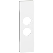BTicino Living now белый лицевая панель для TV розеток с 2 отверстиями 1 мод KW09
