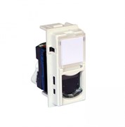 BTicino Living now белый розетка компьютерная RJ45 cat6 UTP 1 мод KW4279C6