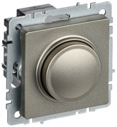IEK Brite Base шампань светорегулятор поворотно нажимной 600Вт BR-D20-0600-K37