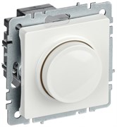 IEK Brite Base белый светорегулятор поворотно нажимной 600Вт BR-D20-0600-K01