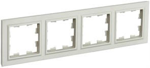 IEK Brite Base бежевый рамка 4 места BR-M42-K10 IEK Brite Base бежевый рамка 4 места BR-M42-K10