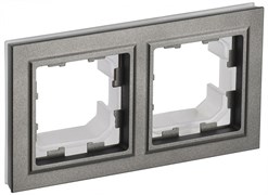 IEK Brite Base шампань рамка 2 места  IP44 BR-M22-44-K37