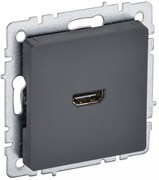 IEK Brite Base графит розетка HDMI BR-H10-K53