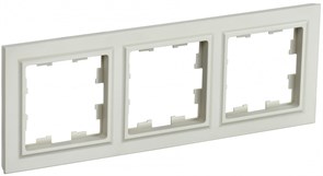 IEK Brite Base бежевый рамка 3 места BR-M32-K10 IEK Brite Base бежевый рамка 3 места BR-M32-K10