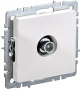 IEK Brite Base белый розетка TV проходная BR-A10-P-K01