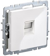 IEK Brite Base белый розетка компьютерная RJ45 кат.6 BR-K10-2-K01