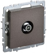 IEK Brite Base тёмная бронза розетка TV проходная BR-A10-P-K45