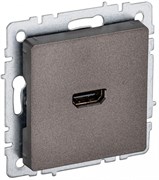 IEK Brite Base тёмная бронза розетка HDMI BR-H10-K45