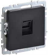 IEK Brite Base чёрный розетка компьютерная RJ45 кат.6 BR-K10-2-K02