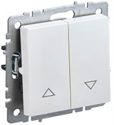 IEK Brite Base жемчуг выключатель жалюзи 10А BR-V15-0-10-K36