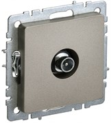 IEK Brite Base шампань розетка TV проходная BR-A10-P-K37
