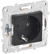 IEK SKANDY Черный Розетка с/з без защитных шторок 16А SK-R05Bl SK-R11-16-K02 IEK SKANDY Черный Розетка с/з без защитных шторок 16А SK-R05Bl SK-R11-16-K02