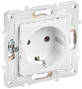 IEK SKANDY Арктический белый Розетка с/з без защитных шторок 16А SK-R05W SK-R11-16-K01