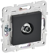 IEK SKANDY Графит Розетка TV проходная SK-A17G SK-A10-P-K53