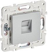 IEK SKANDY Серебряный Розетка компьютерная RJ45 кат.5E SK-K01S SK-K10-1-K23
