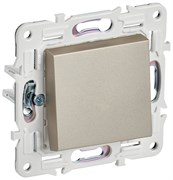 IEK SKANDY Шампань Выключатель 1-клавишный 10А SK-V01Sh SK-V10-0-10-K37