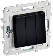 IEK SKANDY Черный Выключатель 3-клавишный 10А SK-V11Bl SK-V30-0-10-K02 IEK SKANDY Черный Выключатель 3-клавишный 10А SK-V11Bl SK-V30-0-10-K02