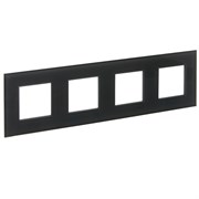 IEK SKANDY Стекло Графит Рамка 4-ая SK-F24G SK-M42-G-K53