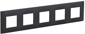 IEK SKANDY Графит Рамка 5-ая SK-F05G SK-M52-K53