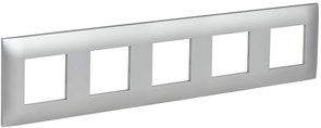 IEK SKANDY Серебряный Рамка 5-ая SK-F05S SK-M52-K23
