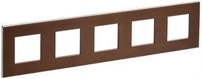 IEK SKANDY Металл Шоколад Рамка 5-ая SK-F35Br SK-M52-M-K30