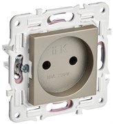 IEK SKANDY Шампань Розетка б/з 10А SK-R02Sh SK-R10-10-K37