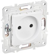 IEK SKANDY Арктический белый Розетка б/з 10А SK-R02W SK-R10-10-K01