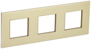 IEK SKANDY Металл Шампань Рамка 3-ая SK-F33Sh SK-M32-M-K37