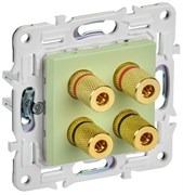 IEK SKANDY Мятный Аудиорозетка 4-ая SK-A01G SK-S40-K06