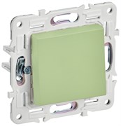 IEK SKANDY Мятный Выключатель 1-клавишный кнопочный 10А SK-V14G SK-V17-0-10-K06