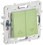 IEK SKANDY Мятный Выключатель жалюзи 10А SK-V12G SK-V15-0-10-K06
