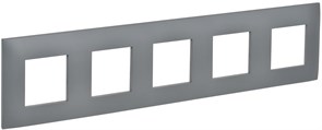 IEK SKANDY Серый Рамка 5-ая SK-F05Gr SK-M52-K03